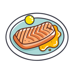  Grilled Salmon with Honey Mustard Glaze