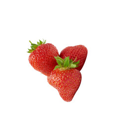 strawberry on white background