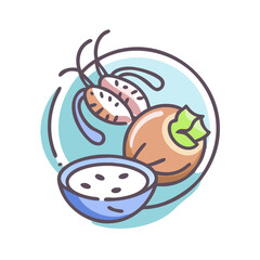  Grilled Shrimp with Coconut Lime Dressing