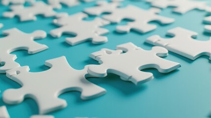 The white puzzle pieces