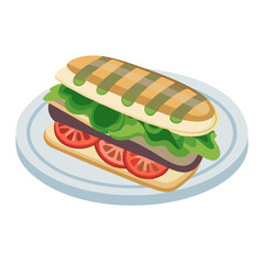  Tasty Grilled Vegetable Panini with Pesto