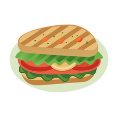 Flavorful Grilled Vegetable Panini with Pesto