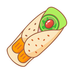  Tasty Grilled Vegetable Wrap with Avocado