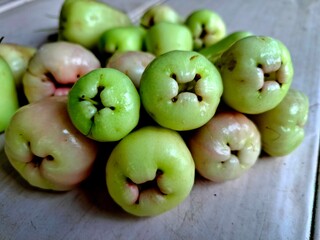 Some fresh water guava fruit