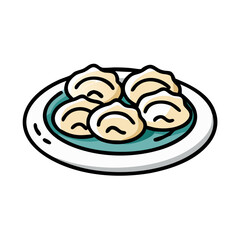  Delicious Plate of Dumplings