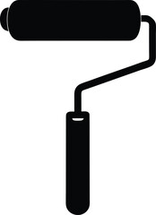 Paint Roller Silhouette vector illustration