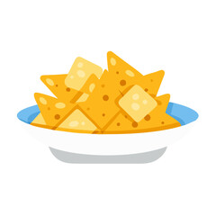  Savory Plate of Nachos with Cheese