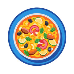  Flavorful Plate of Seafood Paella