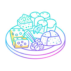  Tasty Platter of Assorted Cheeses