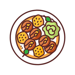 Obraz premium Delicious Platter of Chicken Tikka