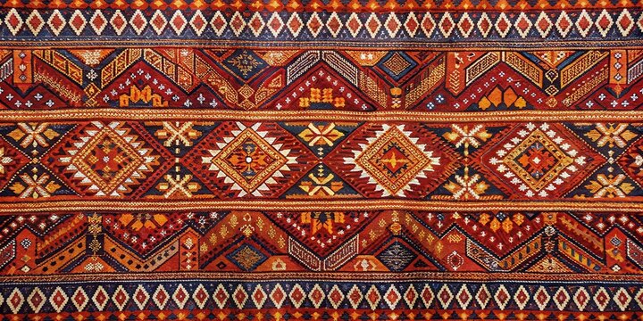 Traditional Batak cloth with intricate batik designs and vibrant colors