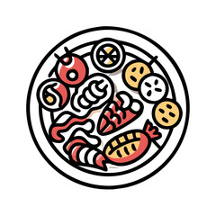  Tasty Platter of Mixed Grilled Seafood