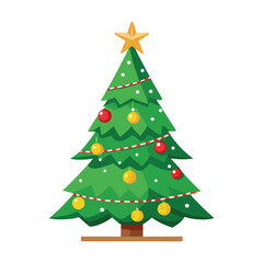 Obraz premium Modern Christmas Tree Clipart