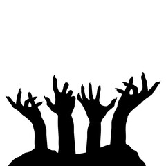 Halloween Zombie Hands