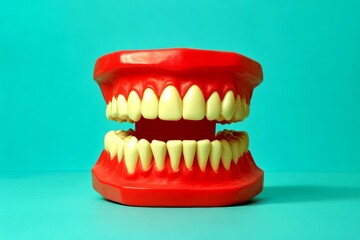 Obraz premium Dental problems - difficulty in old age: abstract image of health condition. Senior discomfort. Senior sickness. Health decline. Metaphorical dental problems awareness of a biological aging.