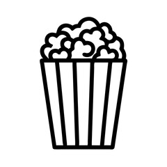  Tasty Popcorn in a Striped Box