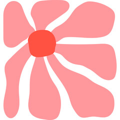 Abstract Groovy Flower