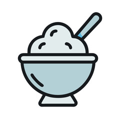  Creamy Scoop of Ice Cream in a Bowl