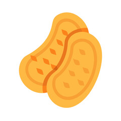 Fototapeta premium Artistic Sliced Roasted Butternut Squash