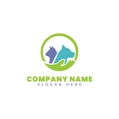 Vector image of animal logo design on white background