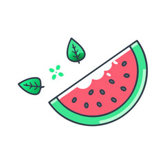  Delicious Sliced Watermelon with Mint Art