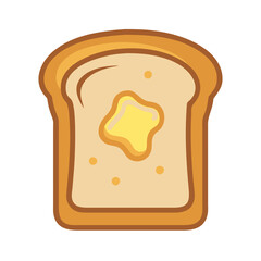  Delicious Butter Toast Slice Illustration