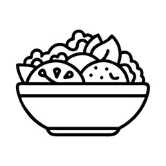  Savory Taco Salad in a Bowl Artwork
