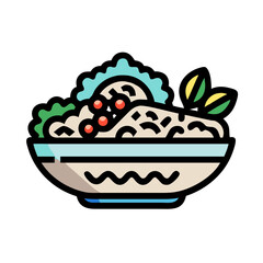  Savory Tuna Salad in a Bowl Artwork