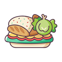  Savory Turkey and Avocado Sandwich Artwork
