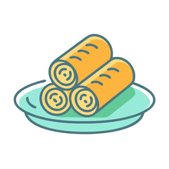  Artistic Vegetable Spring Roll Design