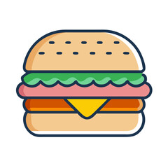  Artistic Veggie Burger on a Bun