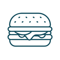 Fresh Veggie Burger on a Bun Artwork