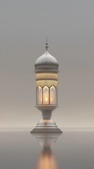 Elegant lantern representing architectural beauty in minimalistic design.