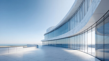 Modern Architectural Design with Ocean View