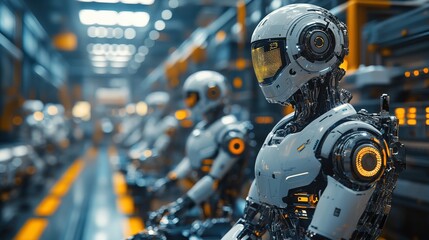 Futuristic Robot Factory