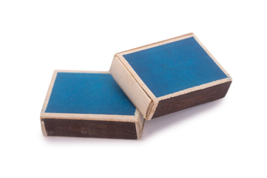 Group of matchboxes isolated