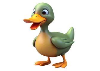 Obraz premium duck cartoon icon png