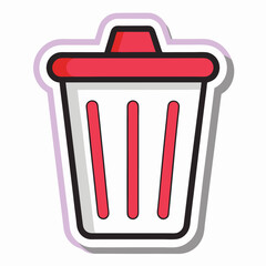 Litter icon isolated on white background