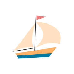 colorful sailboat illustration