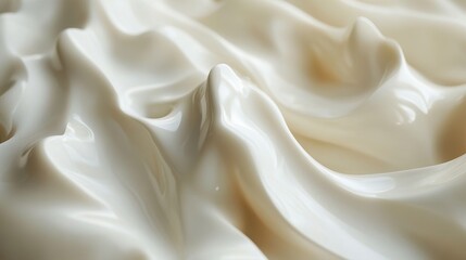 Fototapeta premium Close-up view of whipped cream textures and patterns.