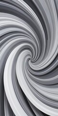 A dynamic spiral background featuring alternating grey and white stripes, creating a visually striking pattern that draws the eye inward.