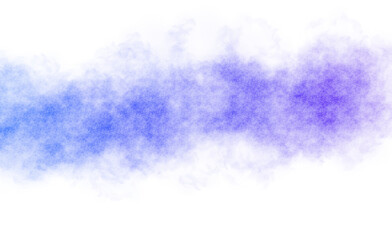 Mystical smoke steam on transparent background. Colorful smoke explosion overlay background. Clouds steam fog on transparent background. Watercolor brush strokes.