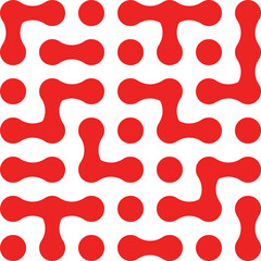 Abstract Dot Patterns Backgrounds Metaball Texture Red / 抽象的なドットパターン 背景素材 メタボール テクスチャ 赤