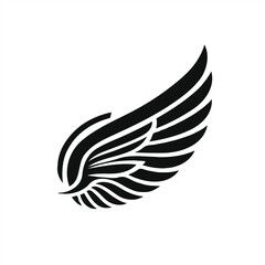 wing logo design black and wihet (2)