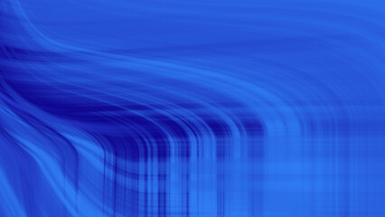 Abstract blue lines curve creating wavelike patterns. Suitable for backgrounds, digital art,...