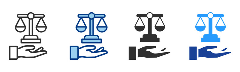 Justis Icon Multiple Style Vector Collection 