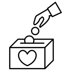 Outline Charity Icon
