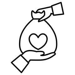 Outline Charity Icon