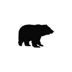 Bear Silhouette Icon – bold and striking design symbolizing strength, nature, and wilderness. Perfect for apps, logos, wildlife projects, or branding that celebrates adventure and the outdoors