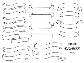 リボン枠　フレーム　セット